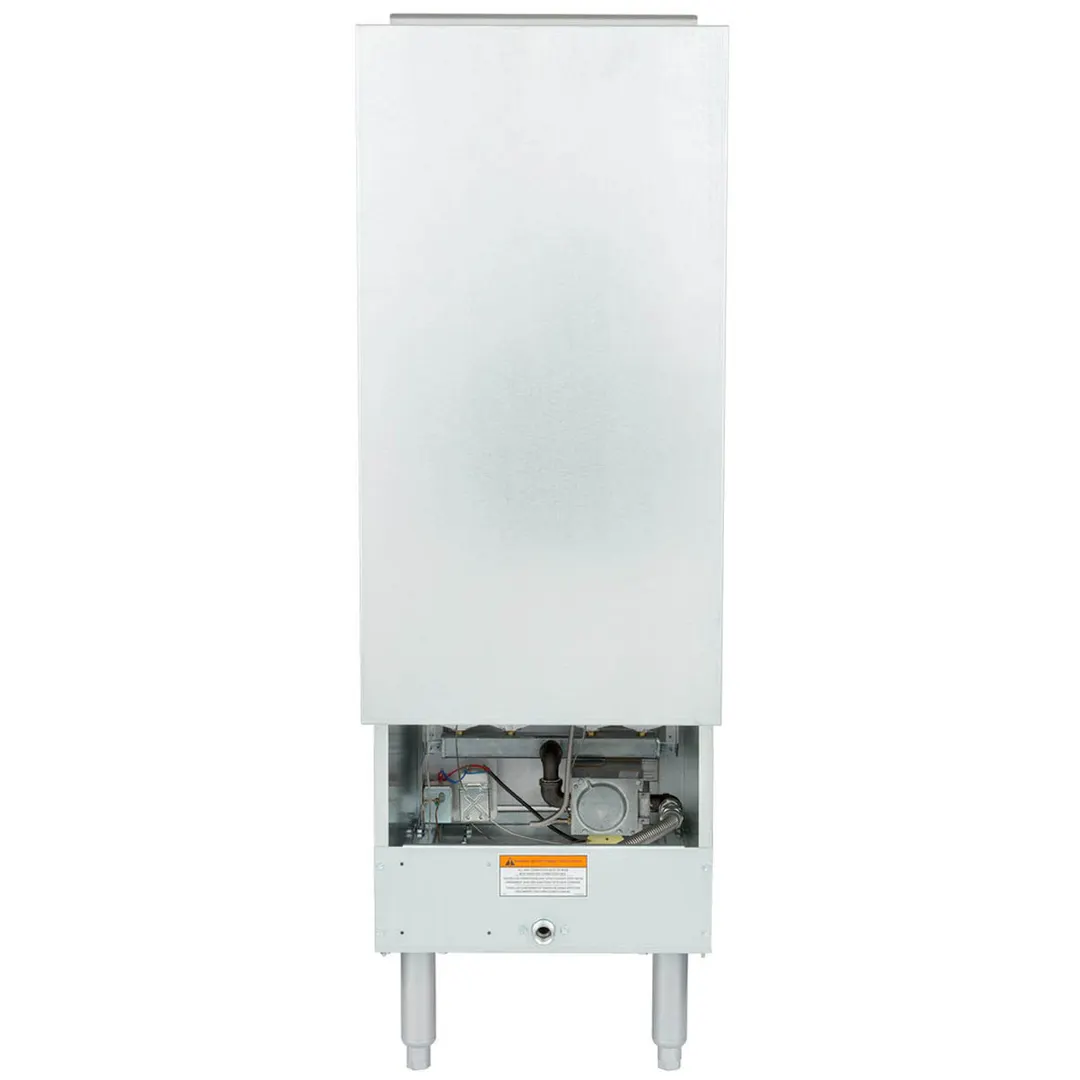 Pitco 45C+S 15" Quick Ship Full Pot Floor Model Gas Fryer w/ 42-50 lbs Capacity, 122.000 BTU