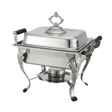 Winco 508 Crown 4 Qt. Half Size Chafer