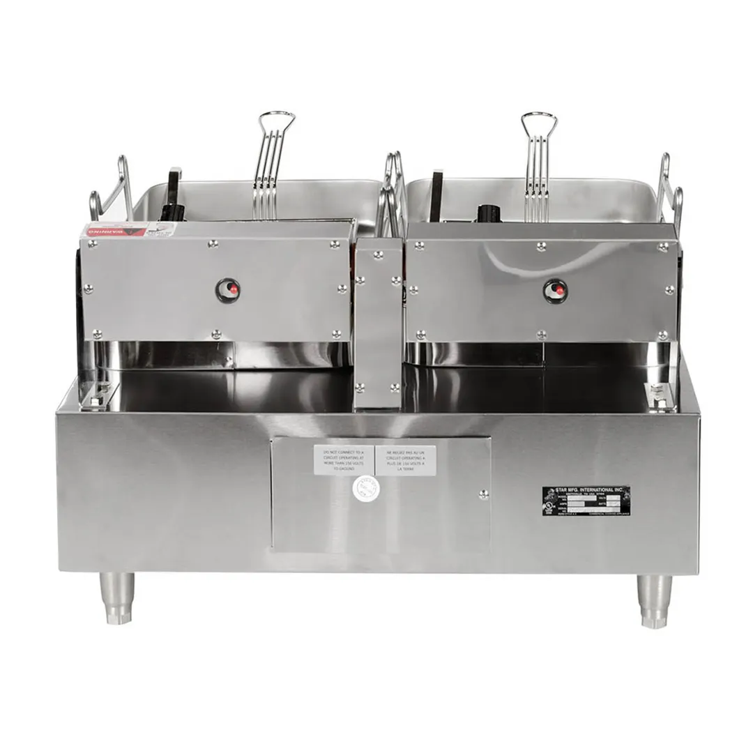 Star 530TF Countertop Split Pot Electric Fryer w/ 30 Lb Capacity, Single Basket, 208/240V
