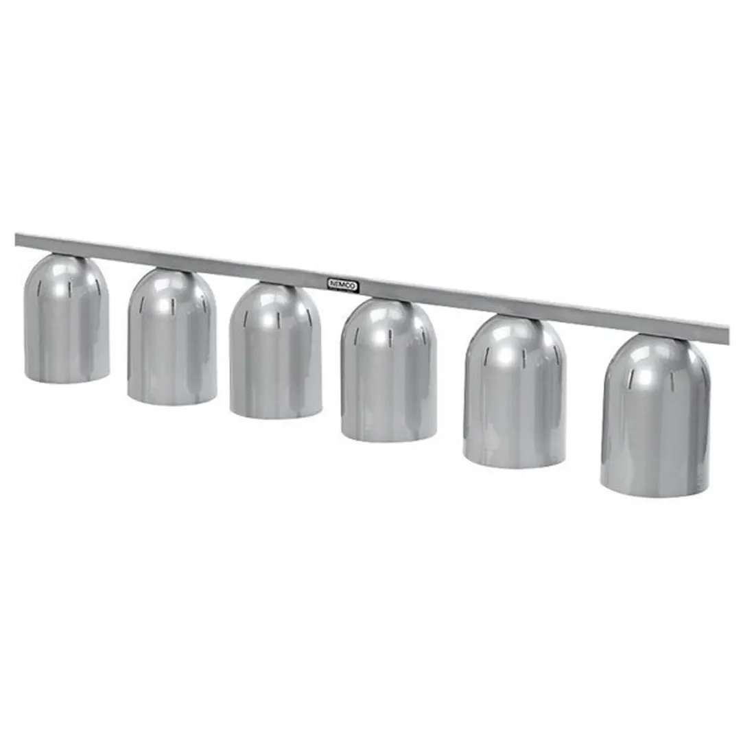 Nemco 6006-6 Heat Lamp, Single Row Suspension Bar, Chain Hung, 6 Bulb