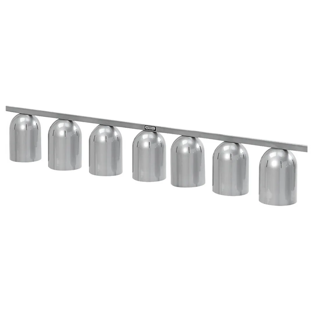 Nemco 6006-7 Heat Lamp, Single Row Suspension Bar, Chain Hung, 7 Bulb