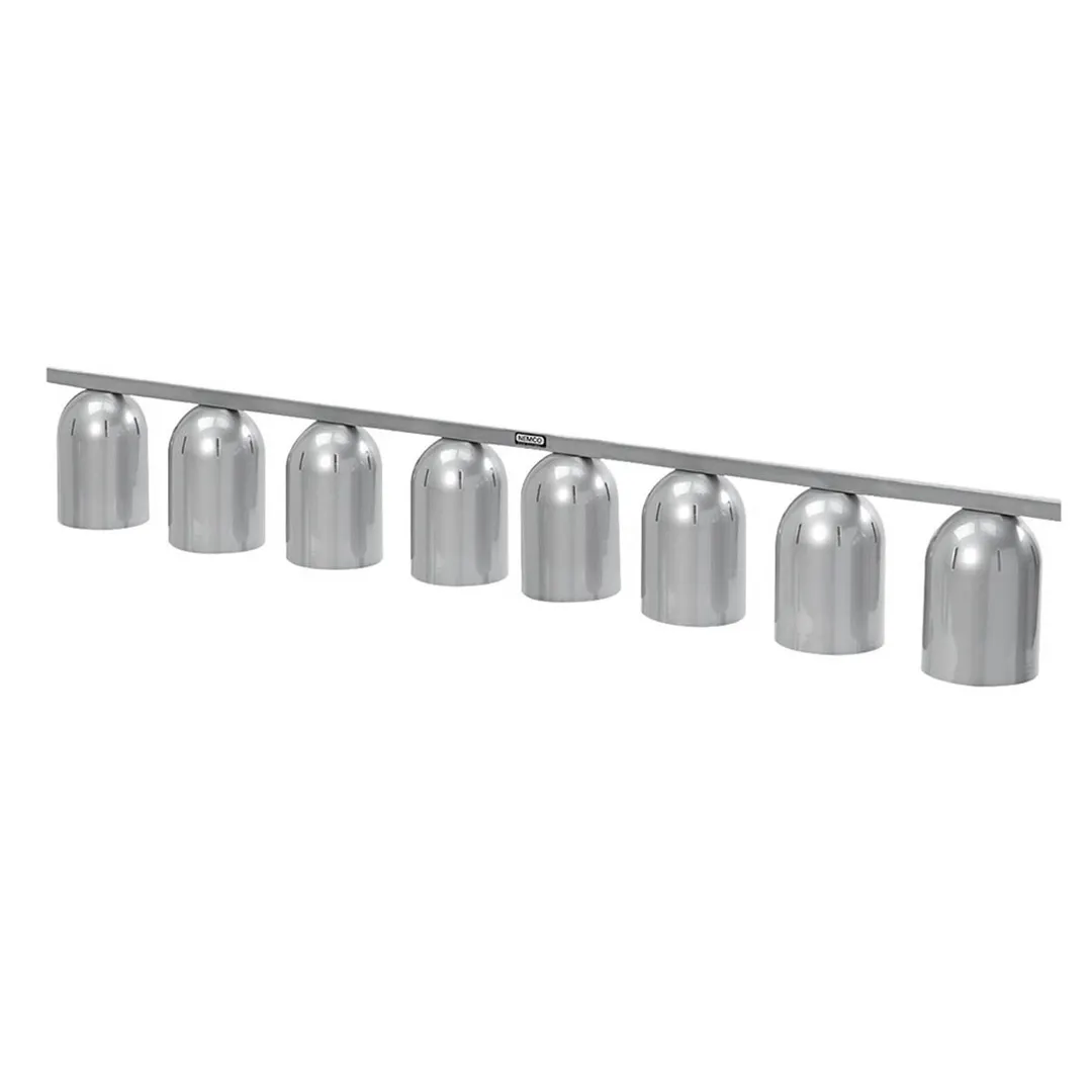 Nemco 6006-8 Heat Lamp, Single Row Suspension Bar, Chain Hung, 8 Bulb