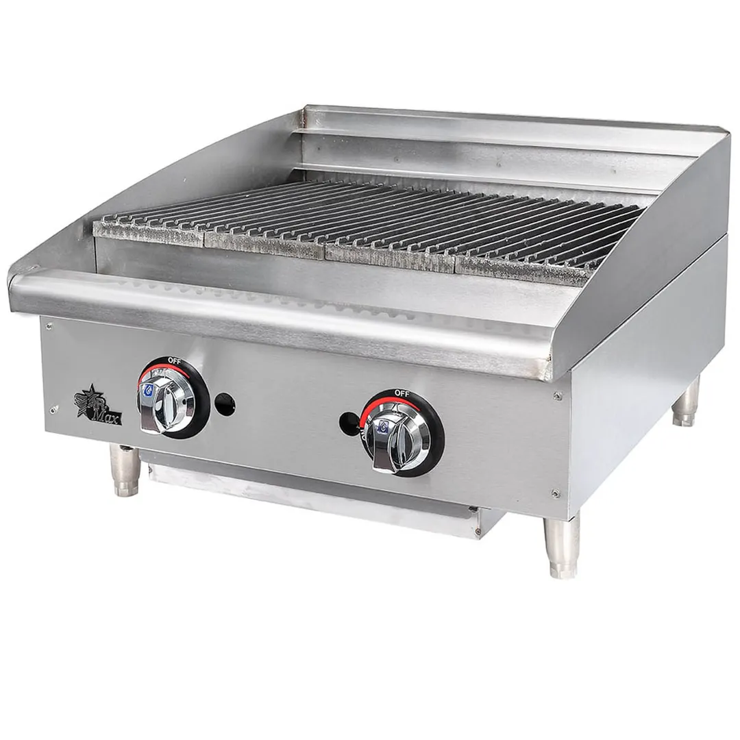 Star 6124RCBF 24" Countertop Gas Radiant Charbroiler w/ (2) Burners, 70.000 BTU