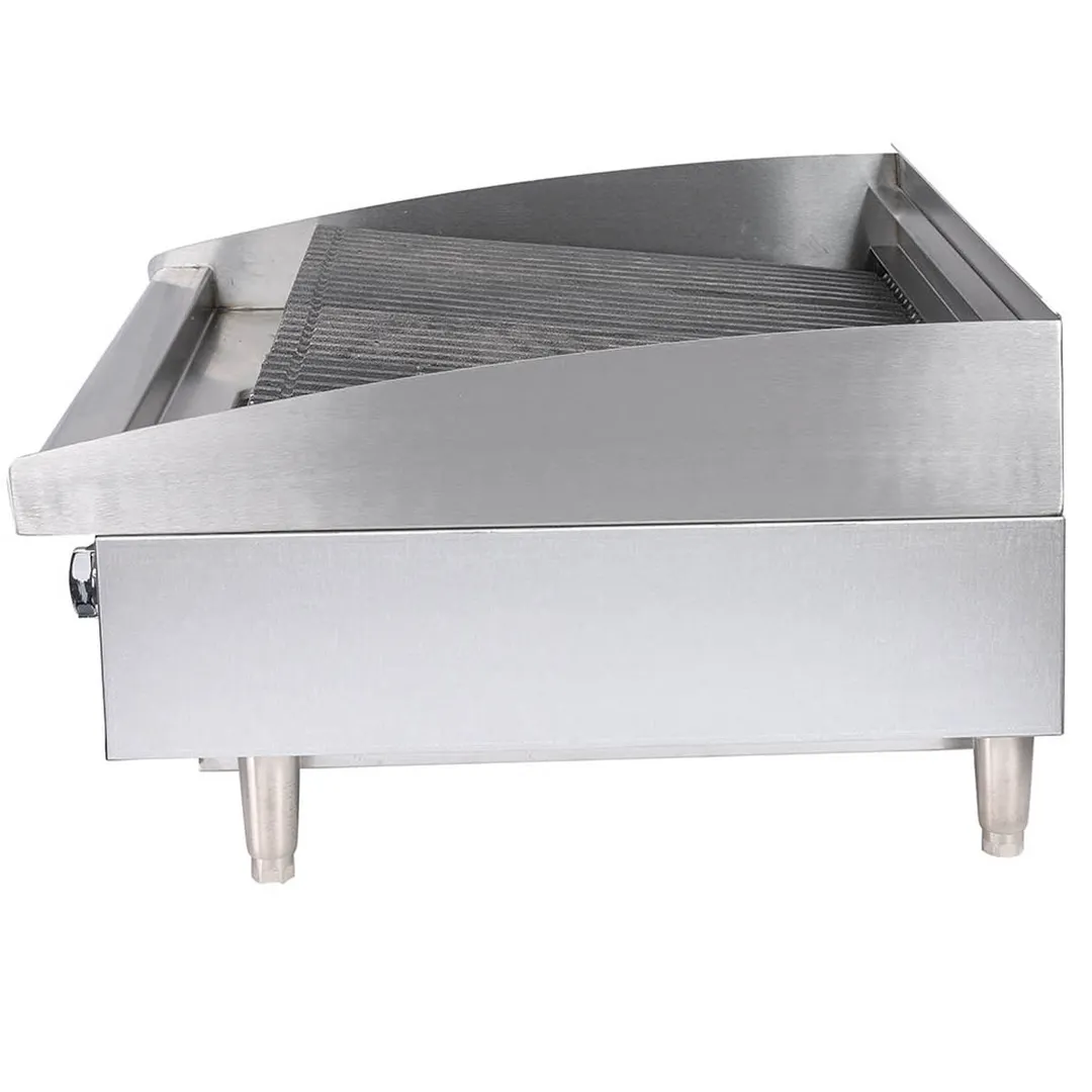 Star 6124RCBF 24" Countertop Gas Radiant Charbroiler w/ (2) Burners, 70.000 BTU