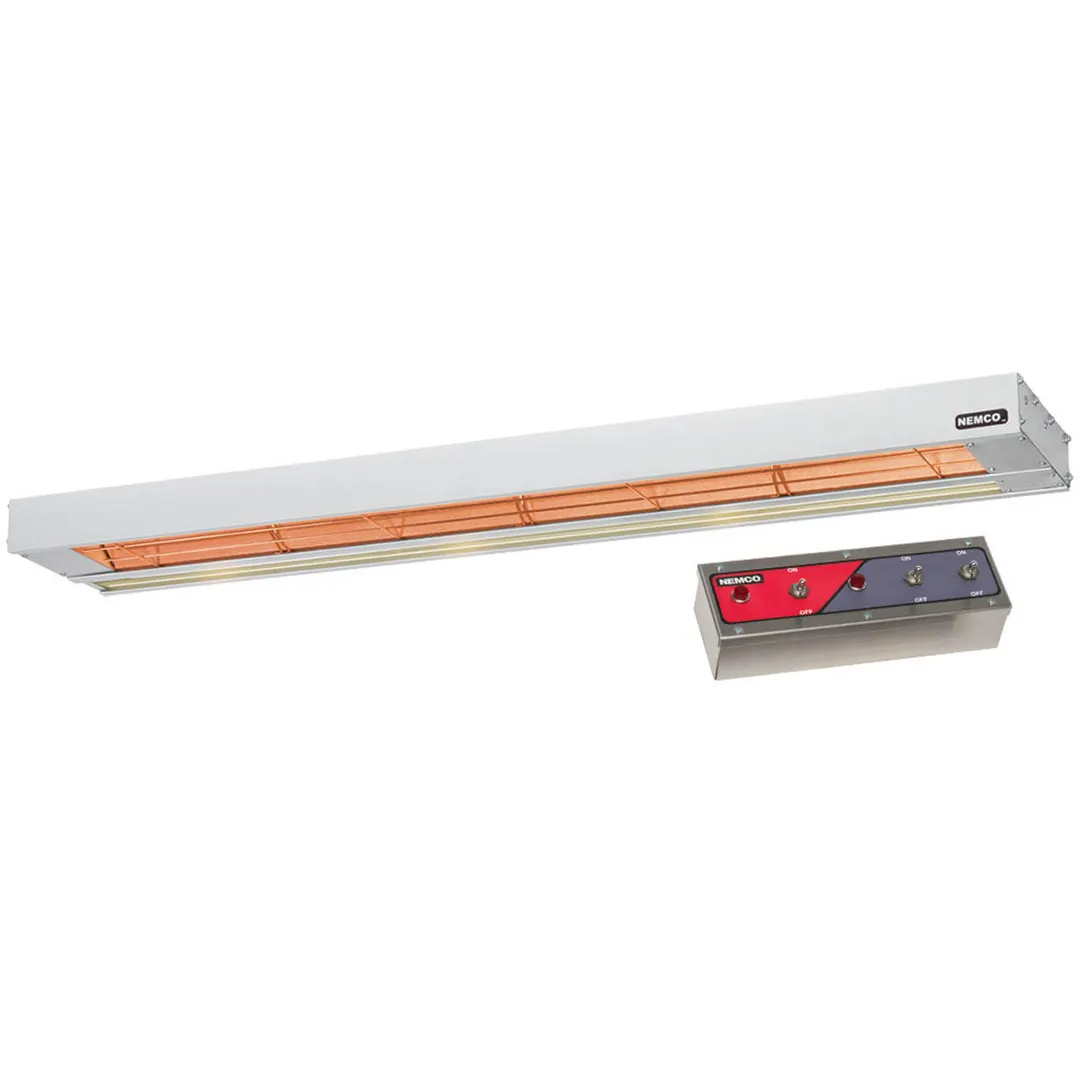Nemco 6155-24-D-240 Bar Heater, Remote-Controlled, Dual, 24" X 13-1/2" X 2-3/4"