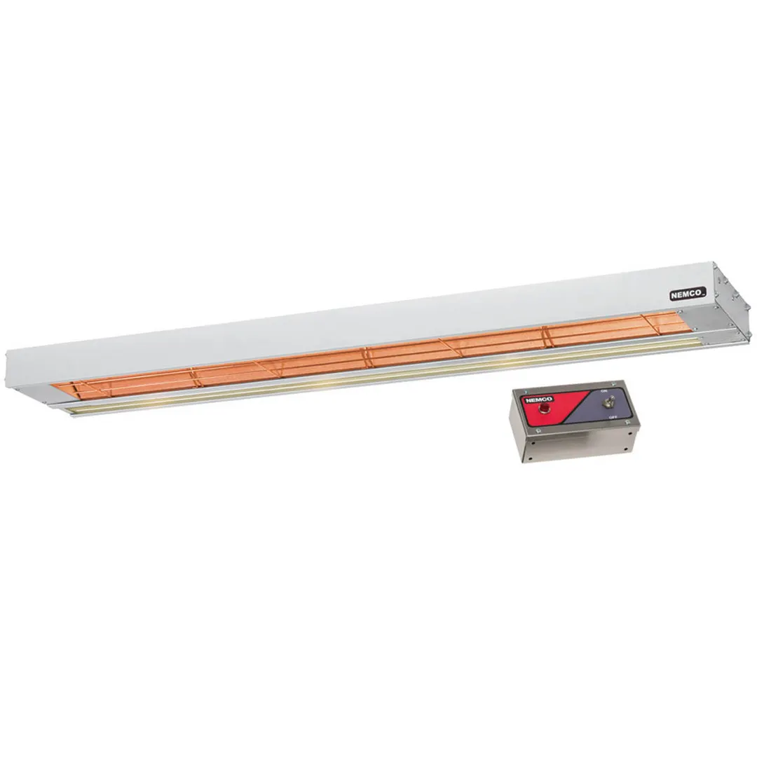 Nemco 6155-24 Bar Heater, Remote-Controlled, Single, 24" X 6-3/4" X 2-3/4"