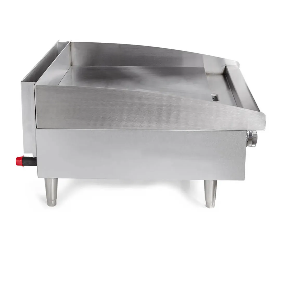 Star 624TF 24" Countertop Thermostatic Gas Griddle, 1" Steel Plate, 56.600 BTU
