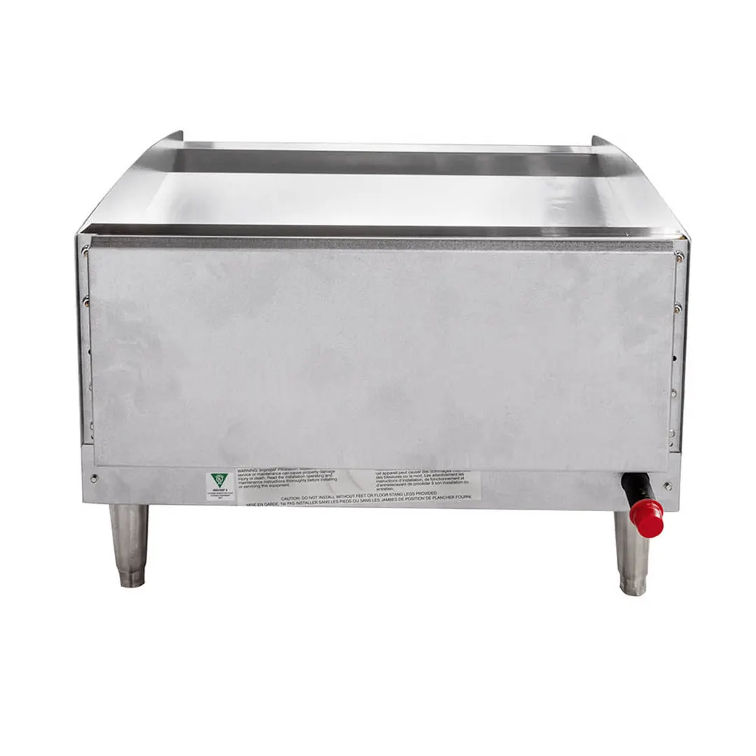 Star 624TF 24" Countertop Thermostatic Gas Griddle, 1" Steel Plate, 56.600 BTU