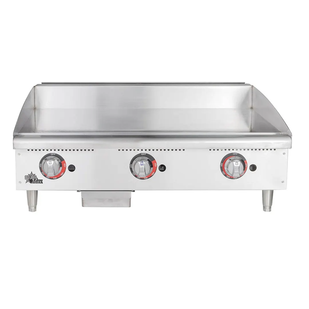 Star 636TF 36" Countertop Thermostatic Gas Griddle, 1" Steel Plate, 84.900 BTU