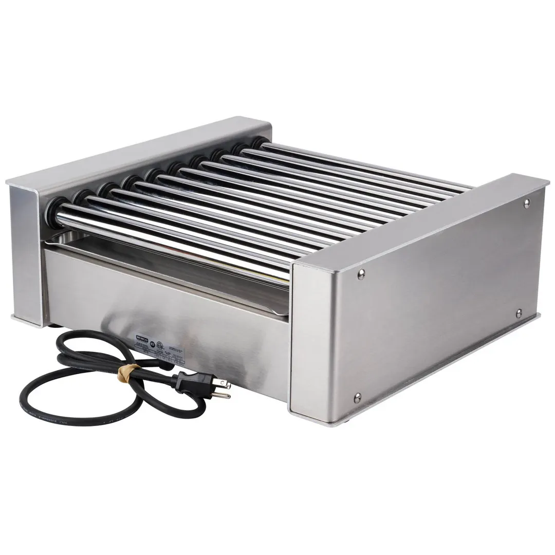 Nemco 8018-220 Roll-A-Grill® Hot Dog Grill, Roller-Type, (10) Chrome Rollers