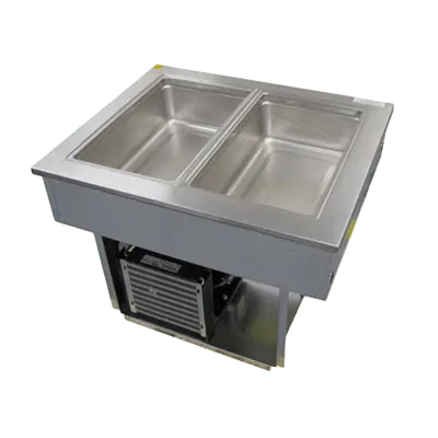 Delfield 8132-EFP Two Pan Drop-In Refrigerated Cold Food Well