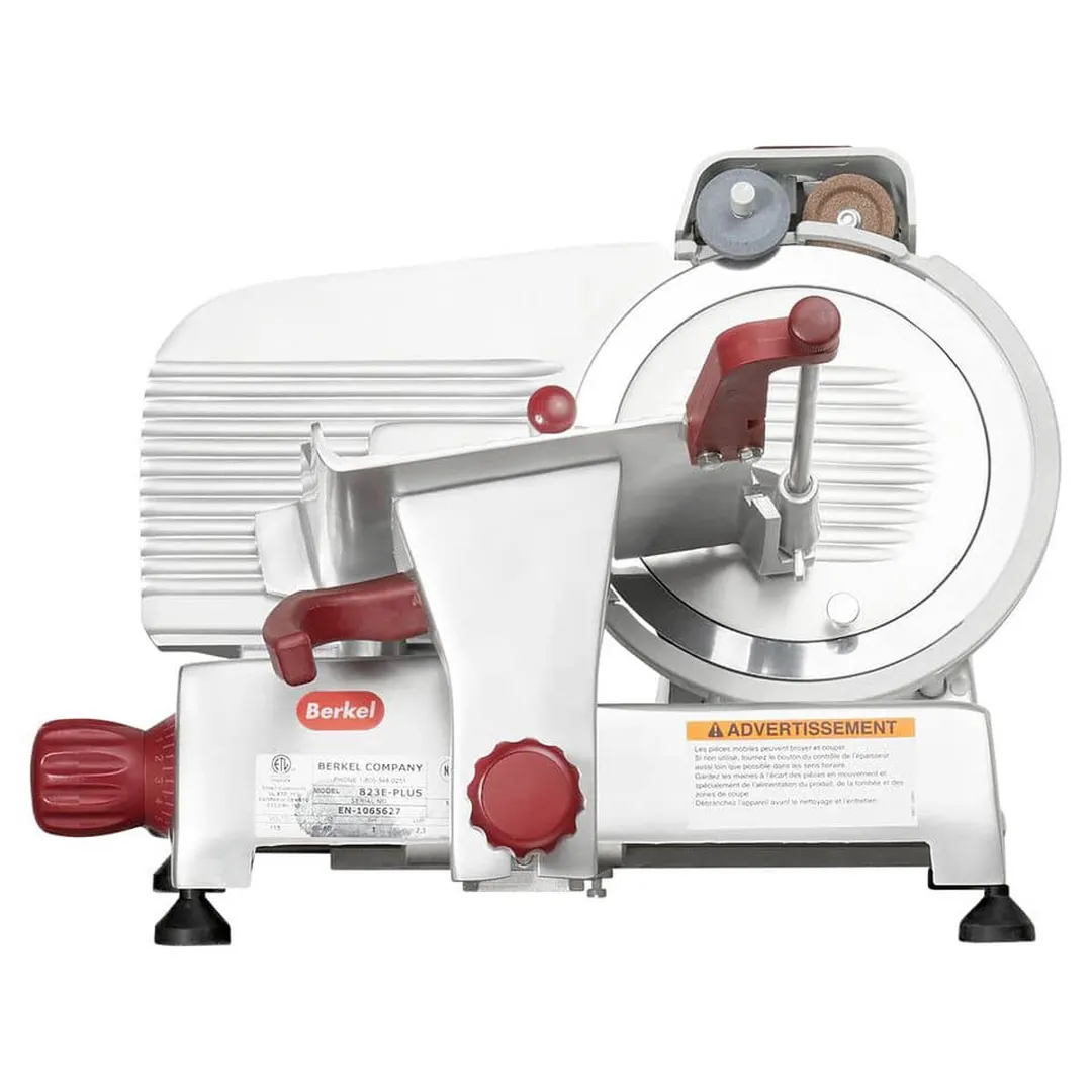 Berkel B9-SLC - 9" Manual Gravity Feed Meat Slicer, 1/4 HP 115V Belt Drive, Aluminum, 9" Knife, NSF Certified
