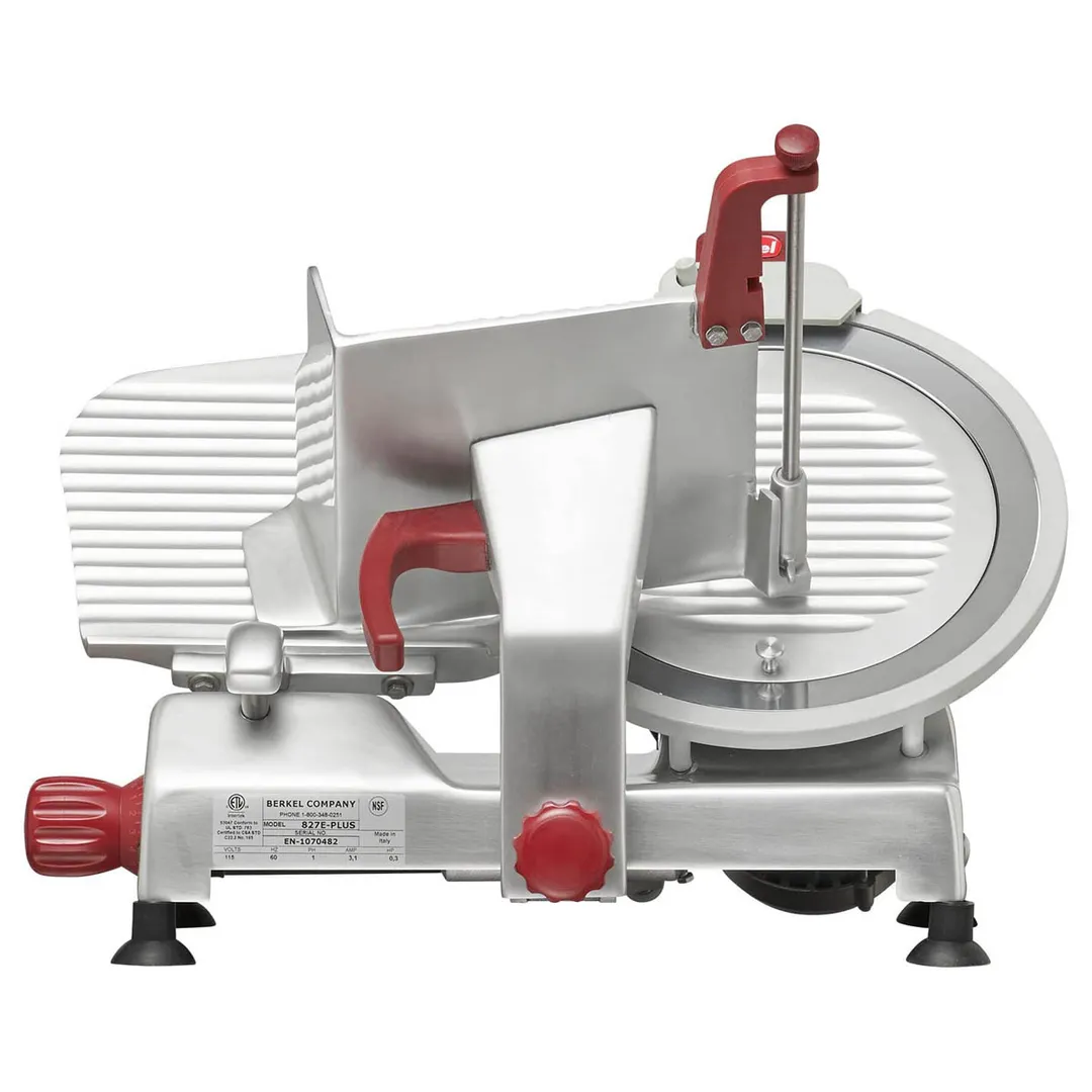 Berkel B12-SLC Manual Gravity-Feed Meat Slicer, 12" Hollow-Ground Chromium Blade, 1/2 HP 115V, Stainless Steel Aluminum