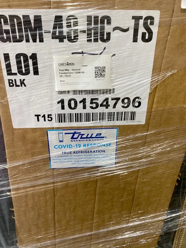 True GDM-49-HC~TSL01 54" Two Section Merchandiser Refrigerator - Open Box