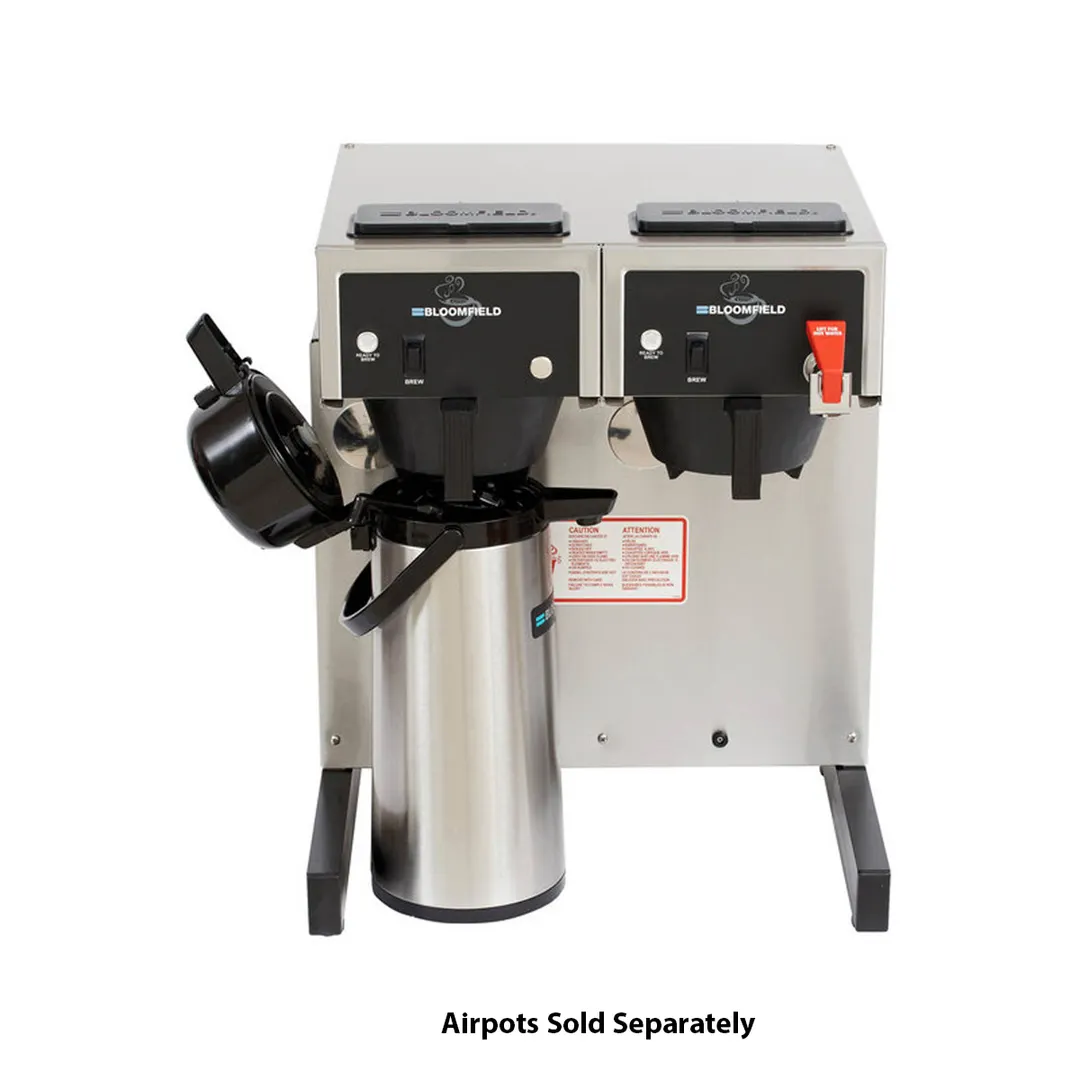 Bloomfield 8792AF Gourmet 1000™ Double Airpot Coffee Brewer, Automatic Fill - 4000W, 240V