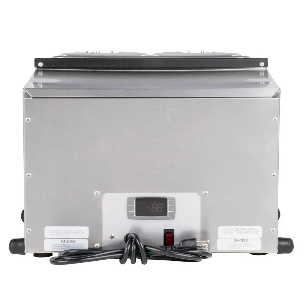Nemco 9010 17" Cold Condiment Station, 4 Pan Capacity