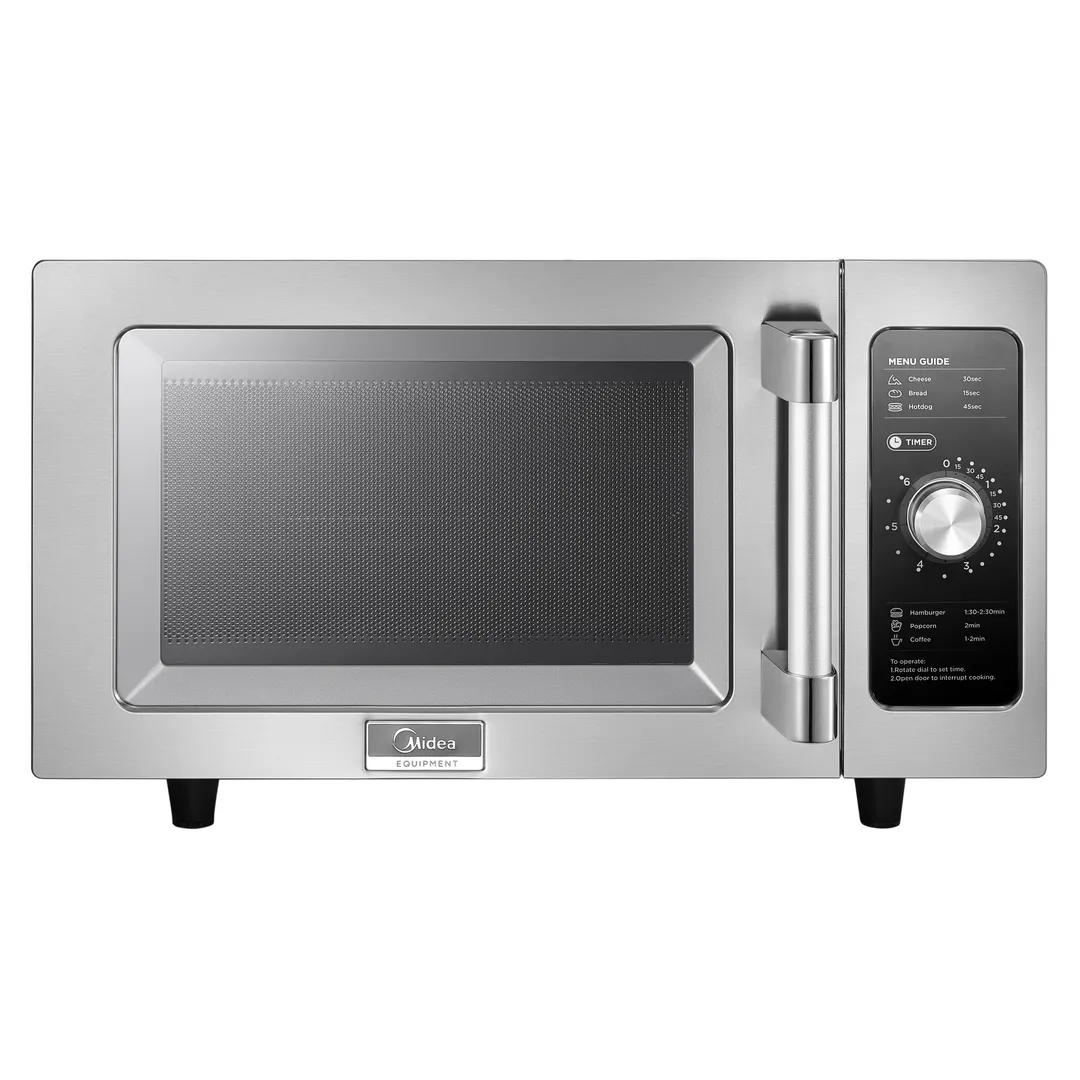 Midea 1025F0A 1000 W Light Duty Commercial Microwave Oven,Dial Controls - Open box