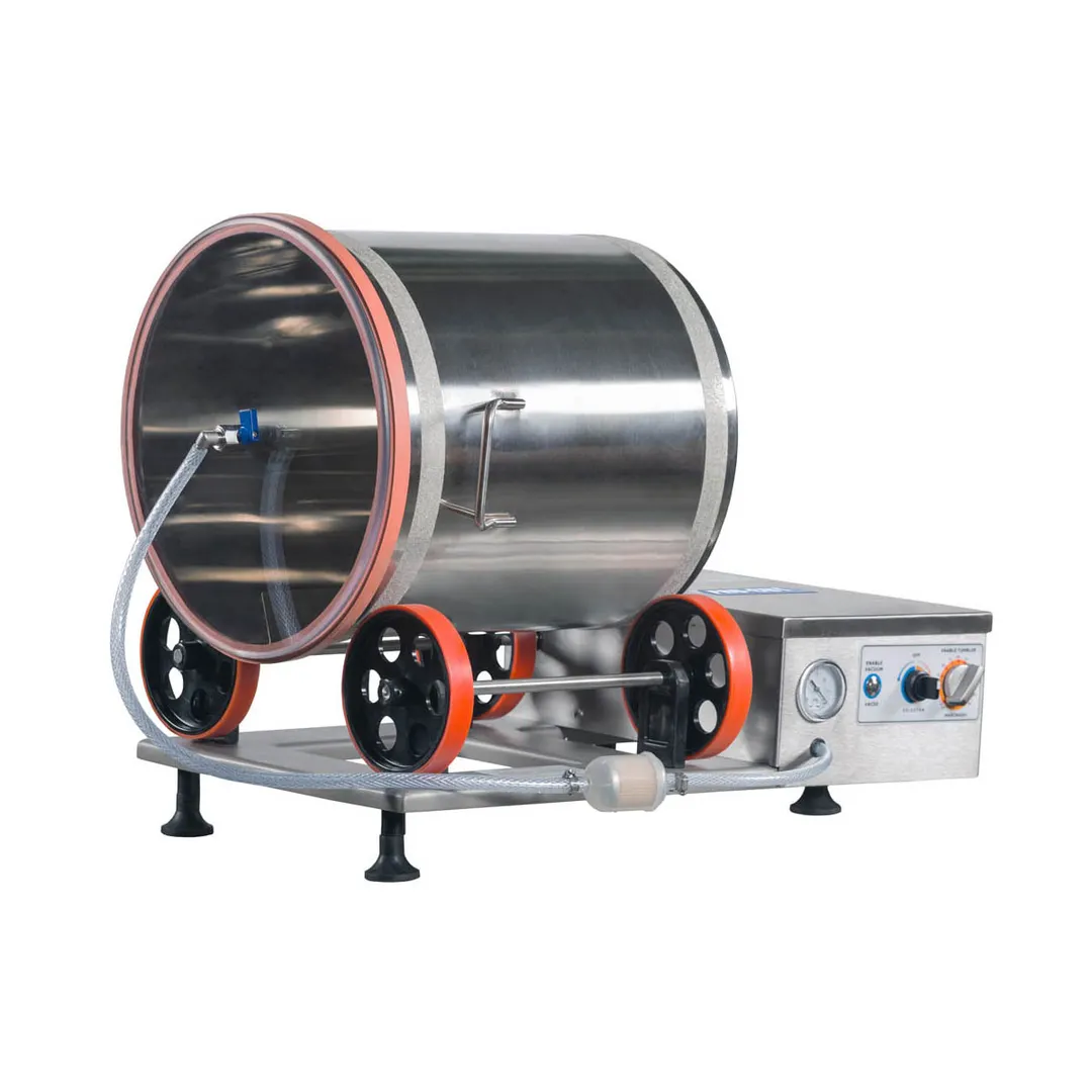 ProCut KMV-25 Electric Stainless Steel Vacuum Tumbler with 55 lbs Capacity, 100 Watts, 1/6 Hp - Open box