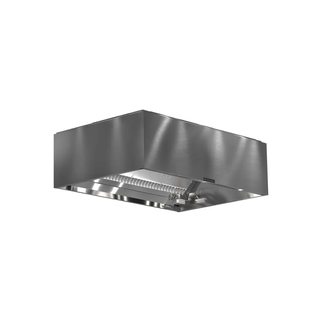 Accurex XBEW-216.00-S 18 FT Exhaust Only Wall Canopy Hood w/ Baffle Filter, Single Wall Front