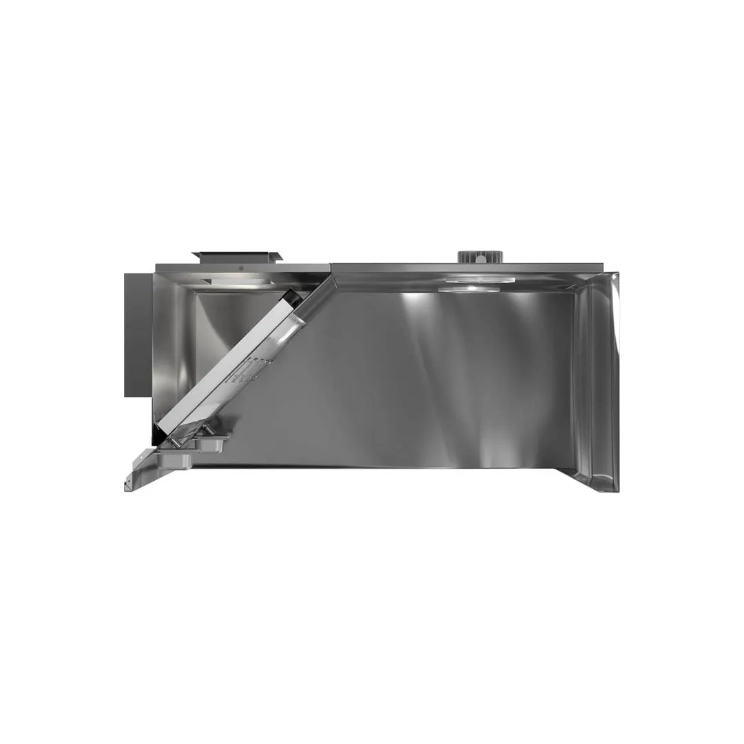 Accurex XBEW-240.00-S 20 FT Exhaust Only Wall Canopy Hood w/ Baffle Filter, Single Wall Front