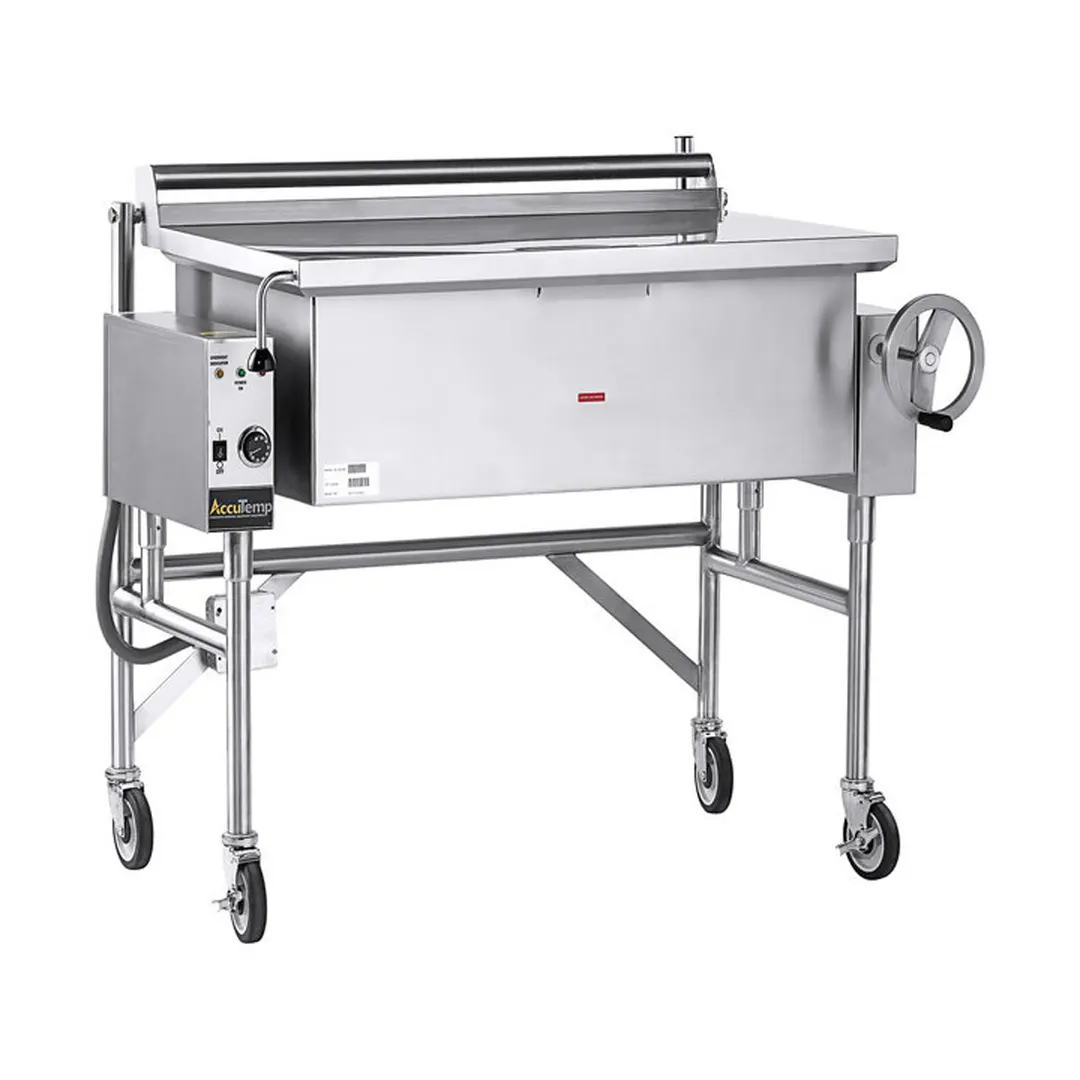 AccuTemp ALTGSE-40 Edge Series Gas Tilting Skillet Braising Pan, 40 Gallon, Manual Tilt, 120.000 BTU