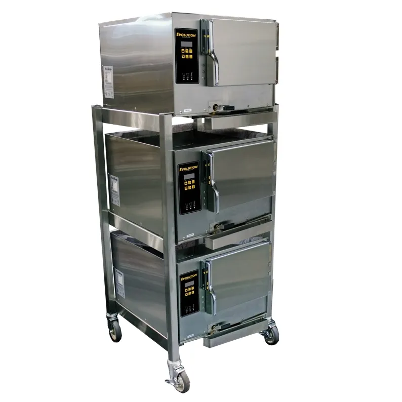 AccuTemp E32403E110 TPL 9 Pan Electric Boilerless Convection Steamer, Triple Stacked, Plumbed