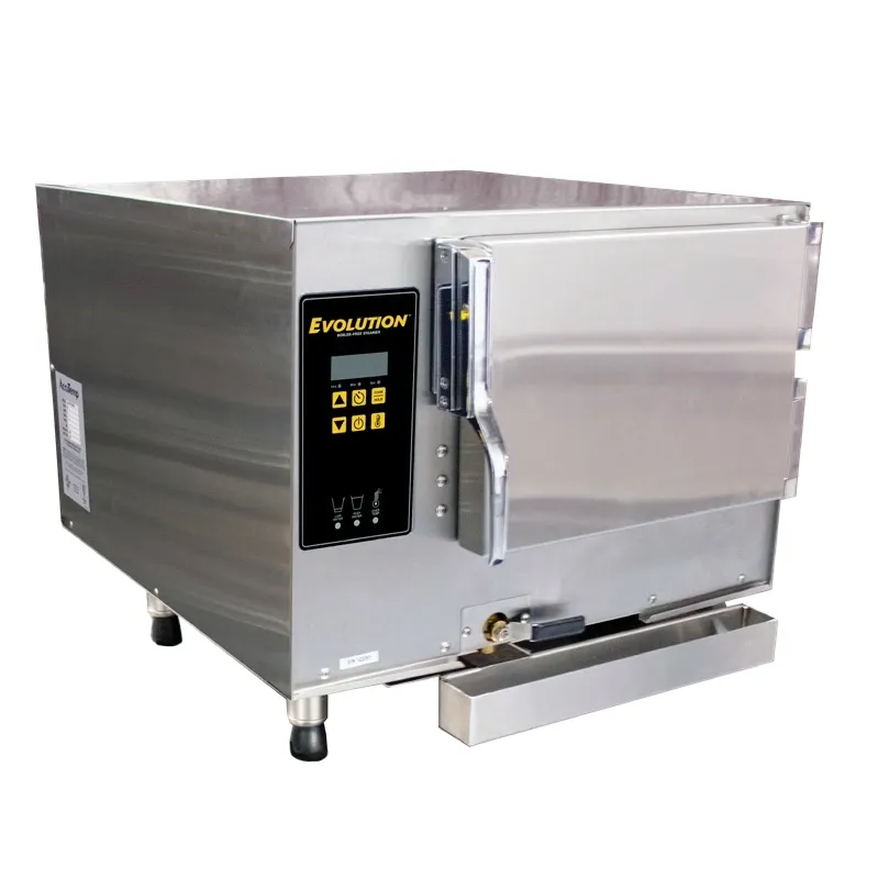 AccuTemp E32403E110 Electric Countertop Convection Steamer, Boilerless, 3 Pan