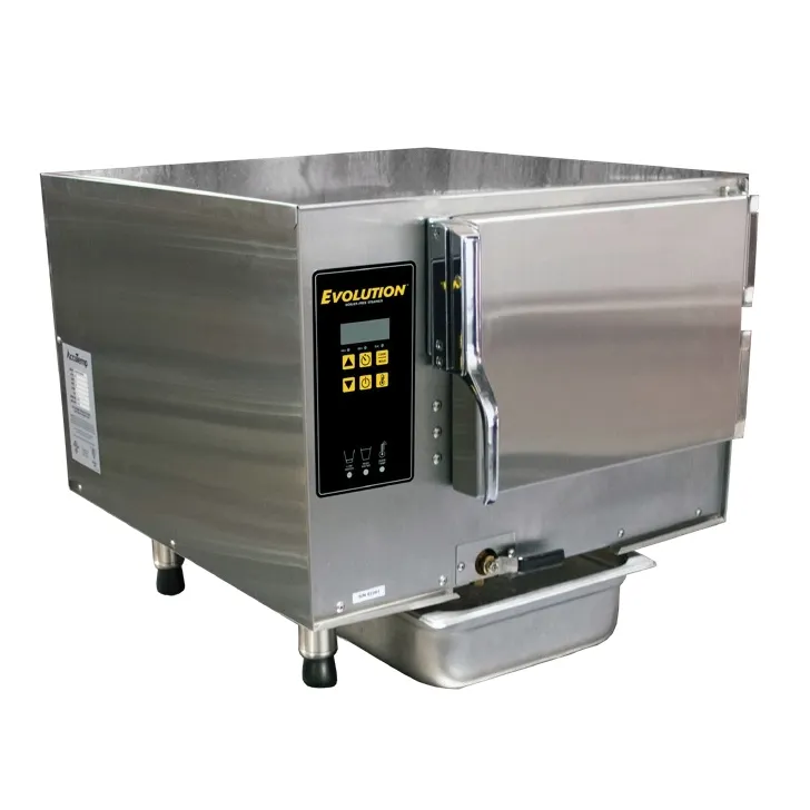 AccuTemp E34403D120 Electric Countertop Convection Steamer, Boilerless, 3 Pan