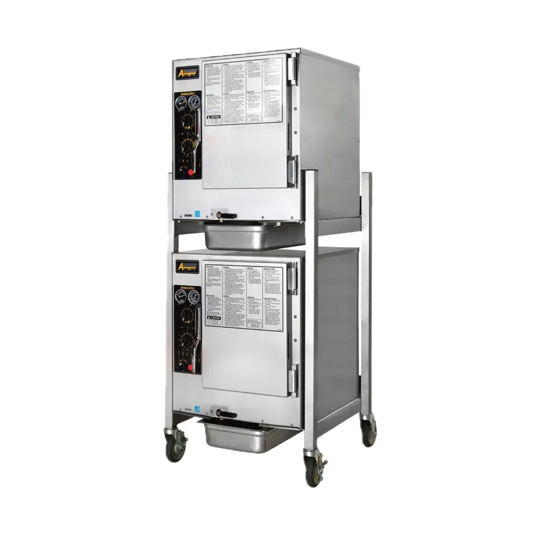 AccuTemp E62083D100 DBL Electric Boilerless Convection Steamer w/ 2 Compartments, 6 Pans, 10kW, 208v/3ph