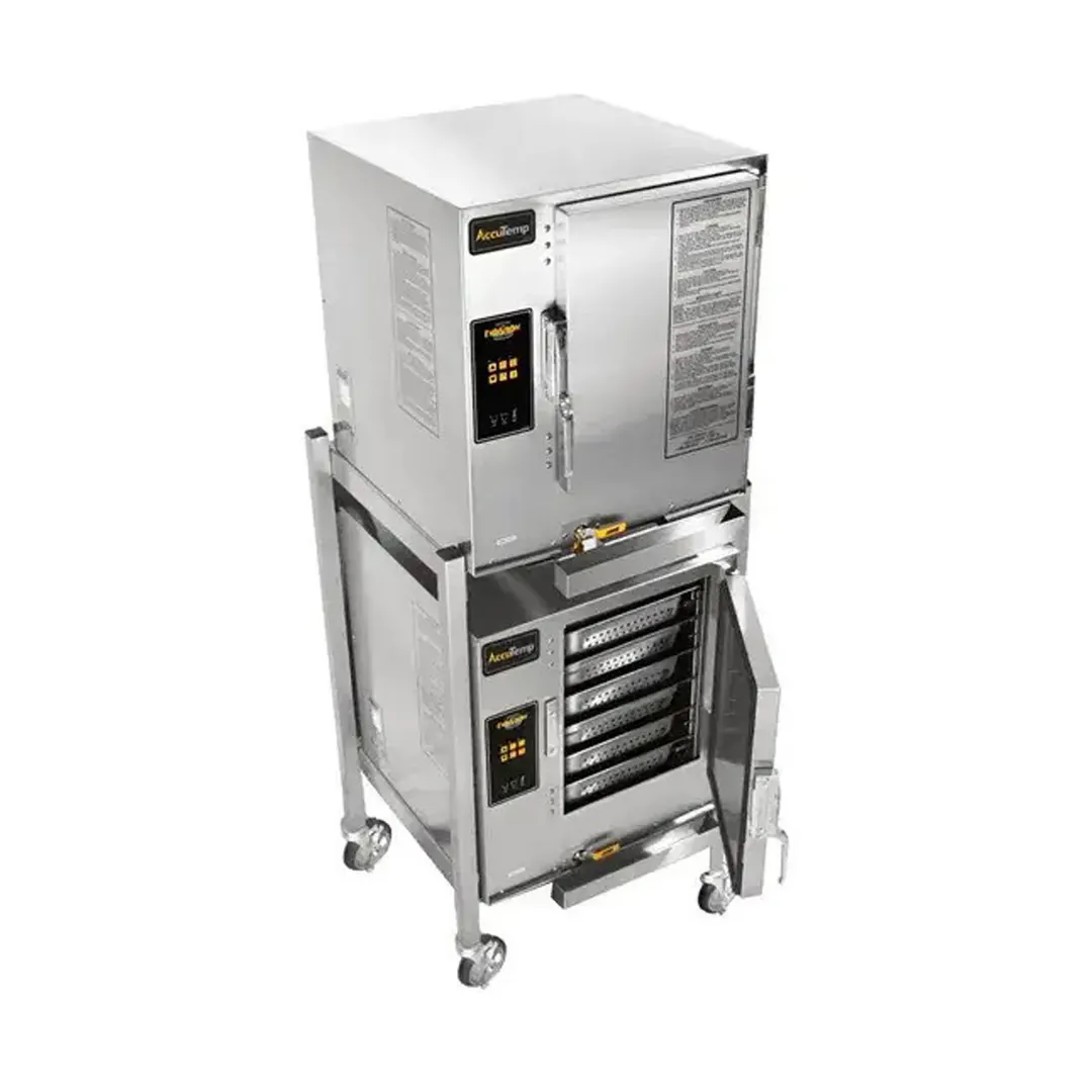 AccuTemp E64803E140 DBL Electric Boilerless Convection Steamer w/ 2 Compartments, 12 Pans, 14kw, 480v/3ph