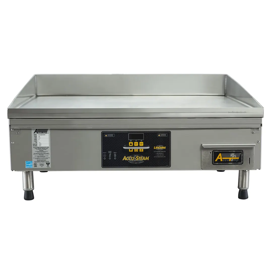 AccuTemp EGF2403A4850-T1 48" Countertop Electric Griddle with 48" x 30" Surface, Digital Controls, 240v/3ph