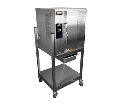 AccuTemp N61201D060 SGL 6 Pan Gas Boilerless Convection Steamer w/ Stand, Connectionless, 60.000 BTU