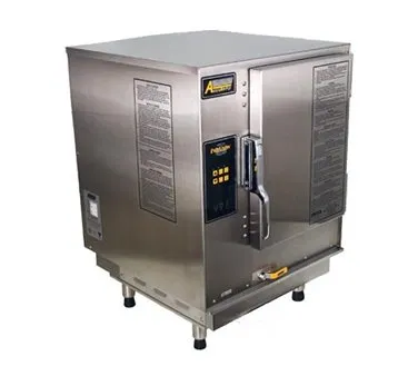 AccuTemp P61201E060 6 Pan Countertop LP Gas Convection Steamer, Boilerless, Plumbed, 60.000 BTU