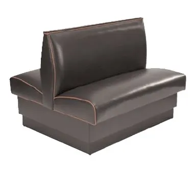 American Tables & Seating AD-36-D GR4 30"L Double Deuce Plain Back, Fully Upholstered Booth, 36" Height