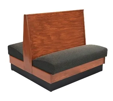 American Tables & Seating AD42-WBB-SSD GR4 30"L Double Deuce Bead Board Back, Standard Seat Booth, 42" Height