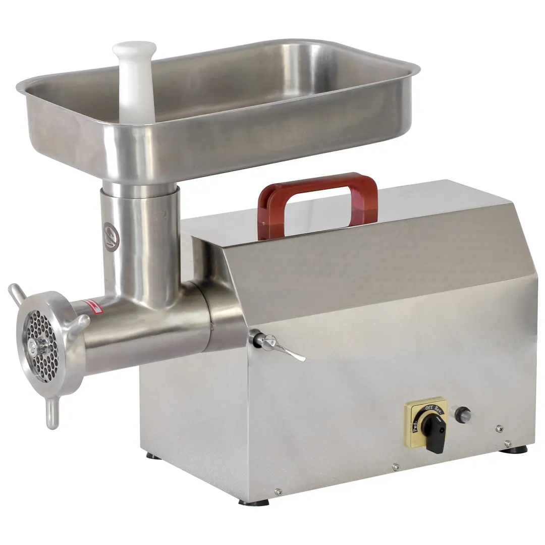 Adcraft 1A-CG422 1HP 120V Meat Grinder – 540-720 lbs/hr, 200 RPM, 304 Stainless, Extra‑Large Feed Tray, Coarse Plates