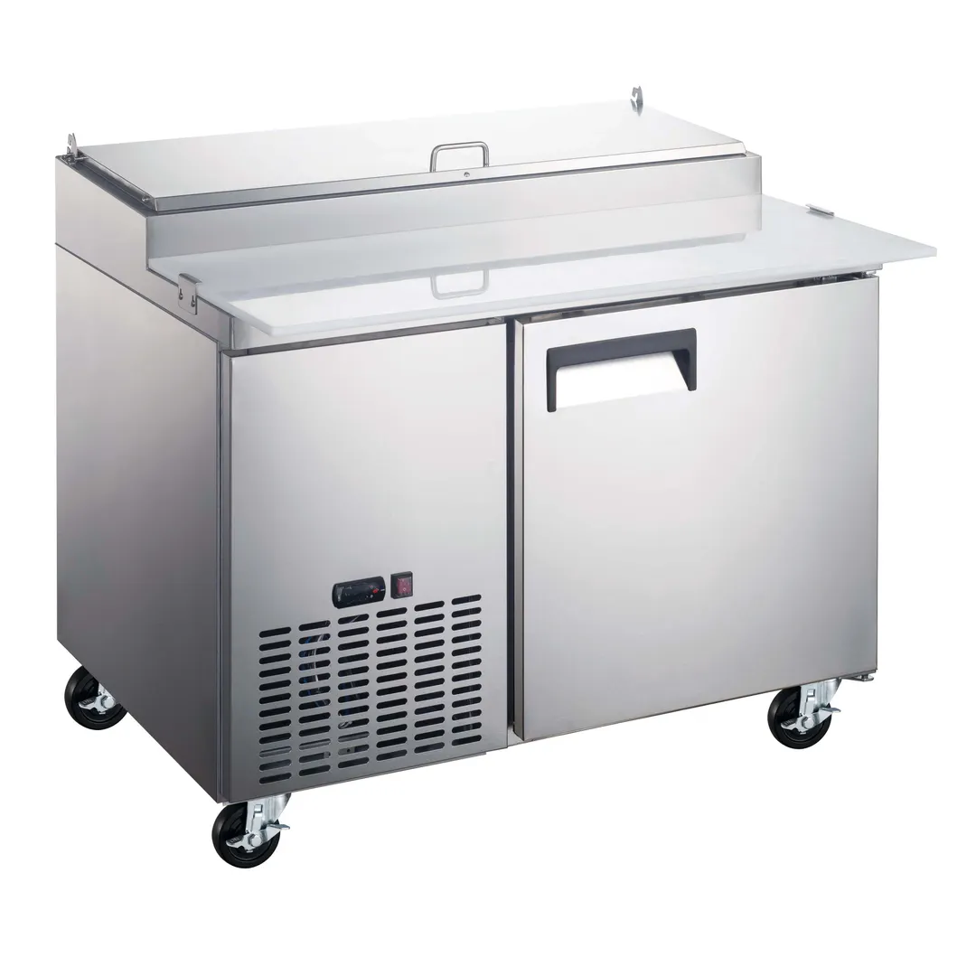 Grista GRPZ-1D 50" 1-Section Refrigerated Pizza Prep Table, 10 cu. ft.