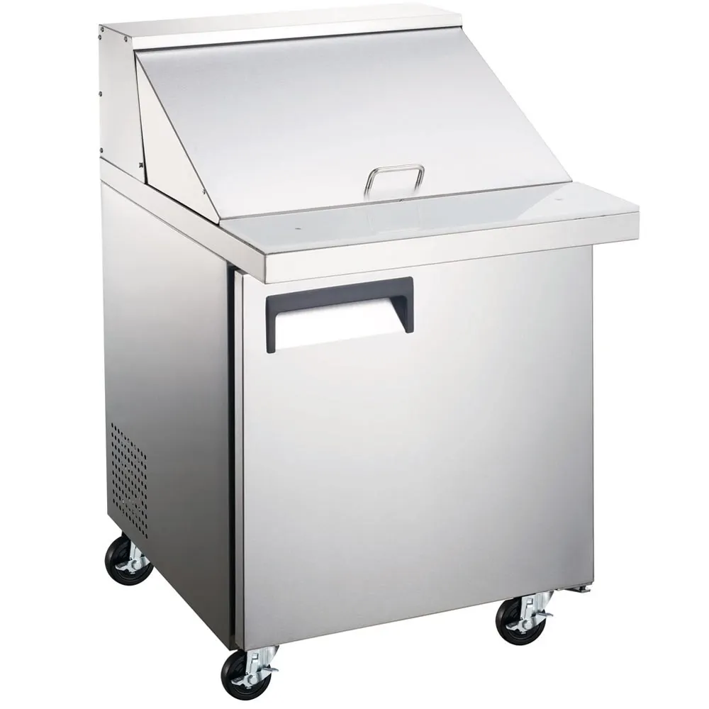 Grista GRSLM-1D 27" One Section Sandwich / Salad Prep Table w/ 1 Door, 6 pans, 6 cu. ft.