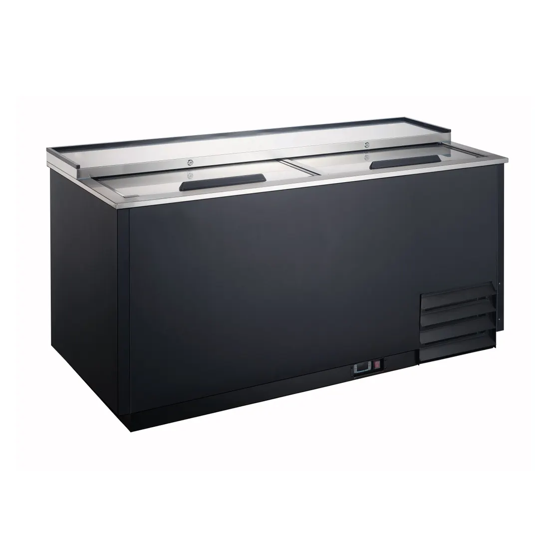 U-STAR USGF-2L 49" Black Glass Froster, 250 Mugs Capacity