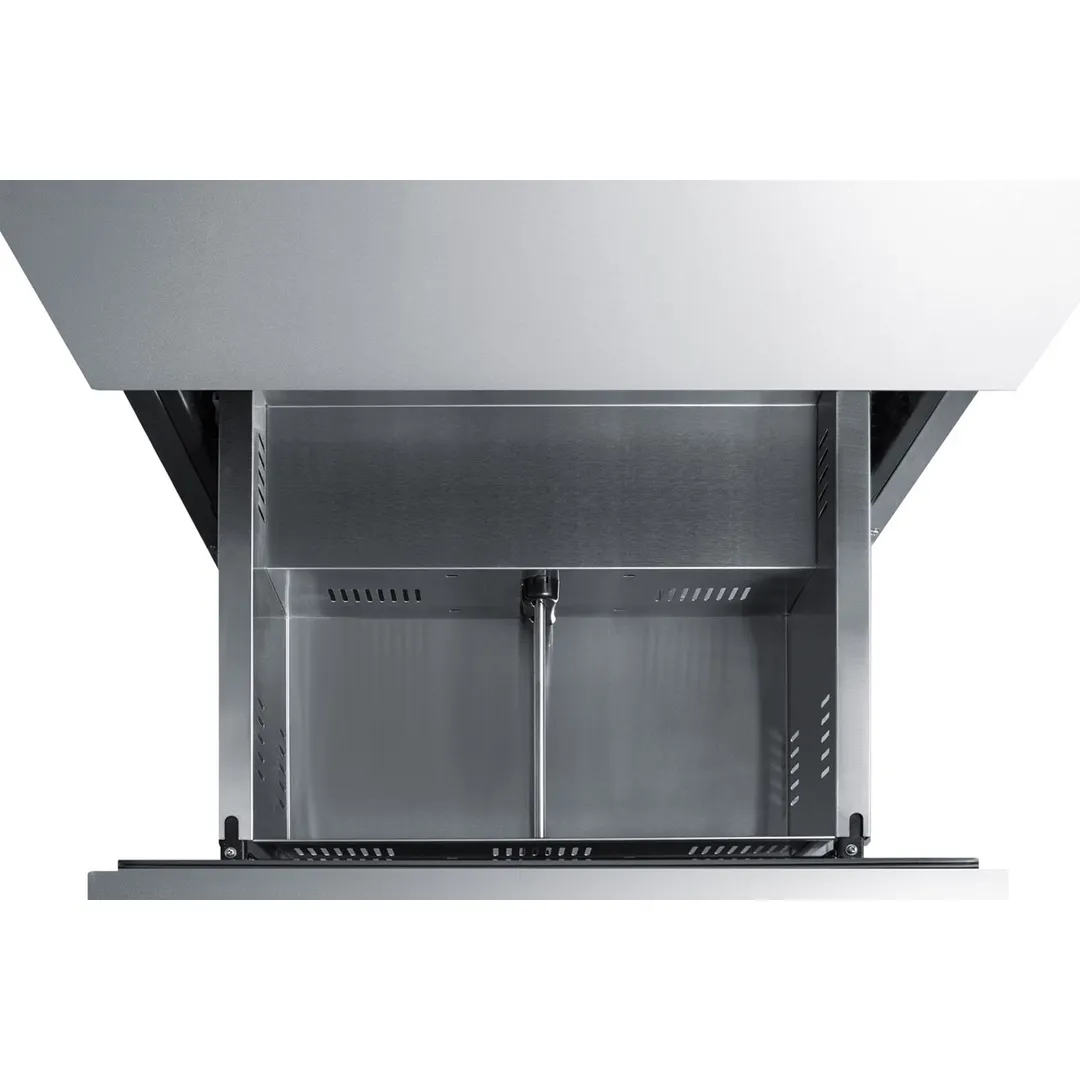 Summit ADRD24 24" Indoor/Outdoor Undercounter Refrigerator w/ 2 Drawers, 4.8 cu.ft.