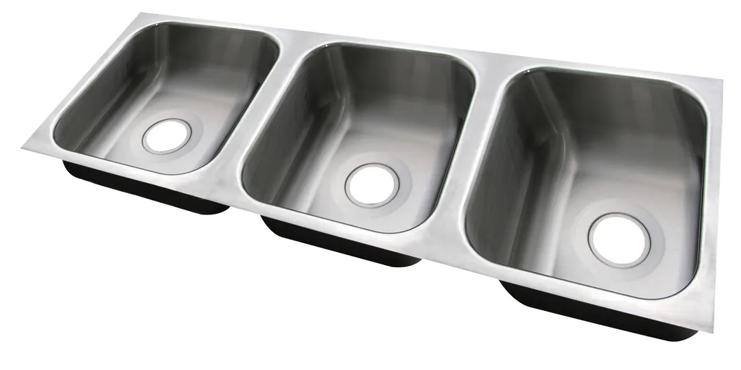 Advance Tabco 1014-310-BAD Smart Series™ Sink, Undermount, 3-Compartment