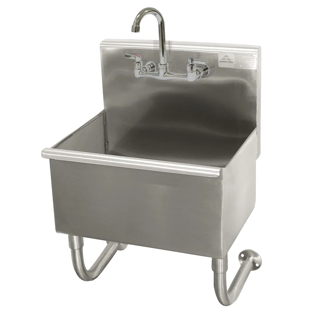 Advance Tabco 19-18-23-F 23" Wall Mounted Multi-Station Hand Sink with Faucet - 16 gauge
