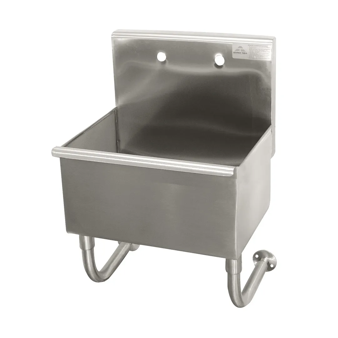 Advance Tabco 19-18-23 23" Wall Mounted One-Station Hand Sink without Faucet - 16 gauge