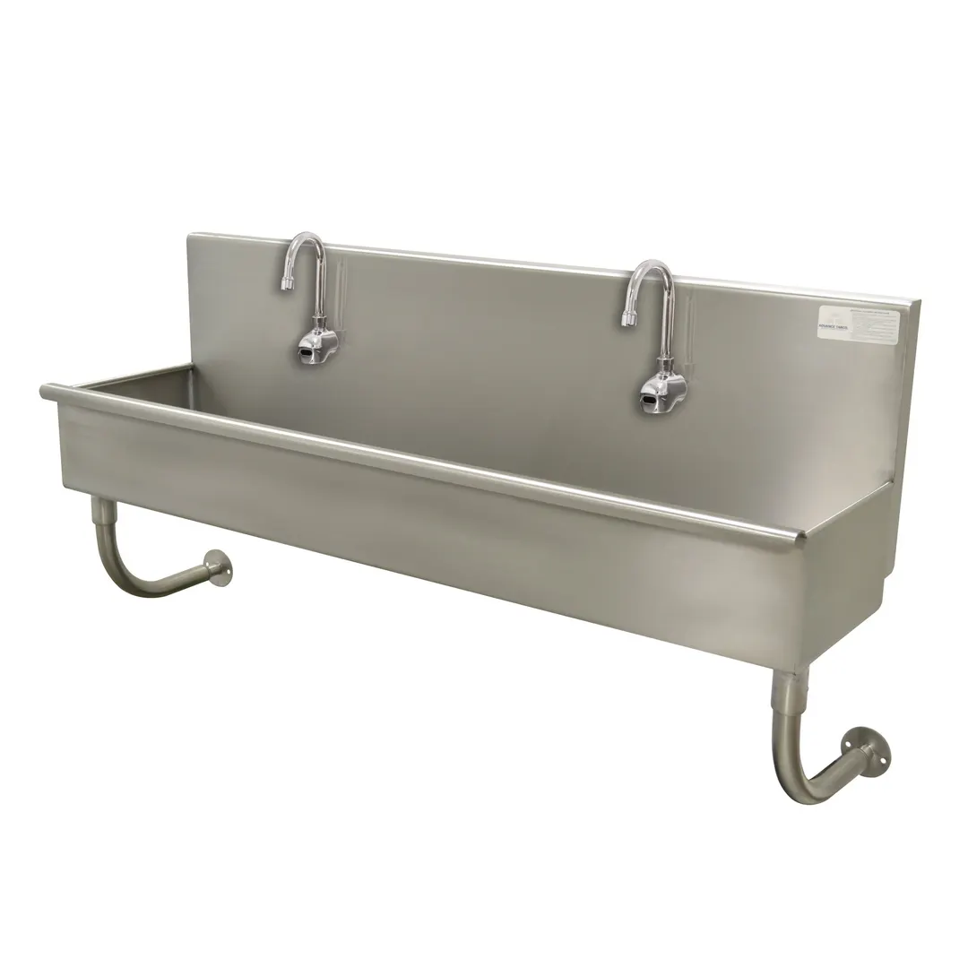 Advance Tabco 19-18-23EF 23" Wall Mounted Multi-Station Hand Sink with e-Faucet - 16 gauge