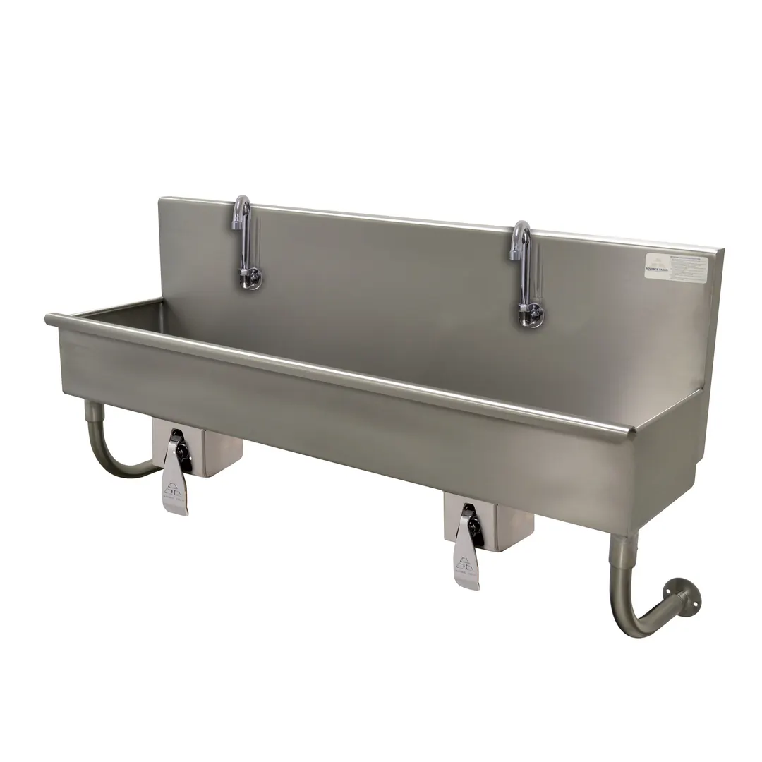 Advance Tabco 19-18-40KV 40" Wall Mounted Hand Sink without Faucet with Multiple Knee Valves