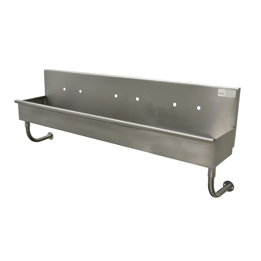 Advance Tabco 19-18-60-ADA 60" Wall Mounted Multi-Station Hand Sink without Faucet - 16 gauge