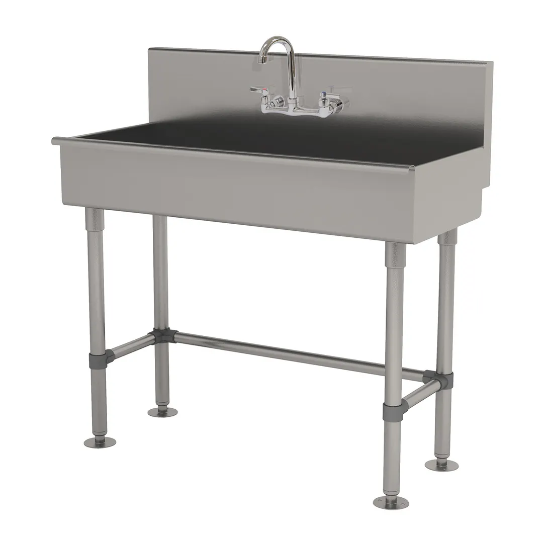 Advance Tabco 19-FM-1-ADA-F 40" Freestanding Hand Sink with Wrist Faucet- 16 gauge