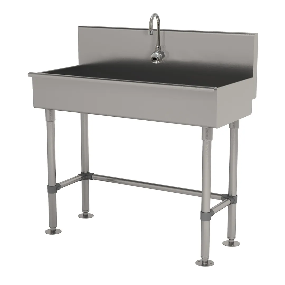 Advance Tabco 19-FM-1-EFADA 40" Freestanding Hand Sink with e-Faucet- 16 gauge