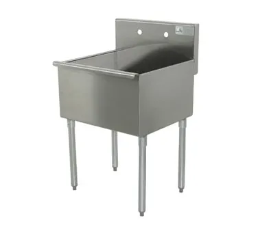 Advance Tabco 4-81-18-X 18" One Compartment Sink, 18"W x 18"L Bowl Without Drainboards