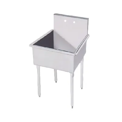 Advance Tabco 4-OP-18 24" One Compartment Sink, 24"W x 21"L Bowl Without Drainboards
